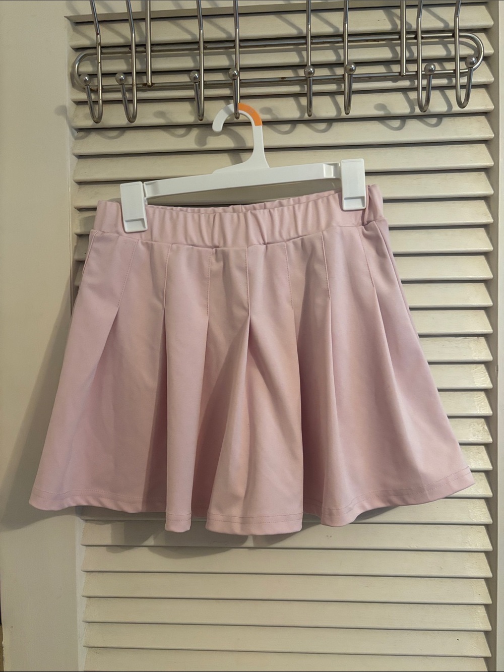 Women's Light Pink Pleated Circle Skirt